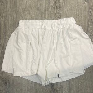 White flowy shorts. Size medium